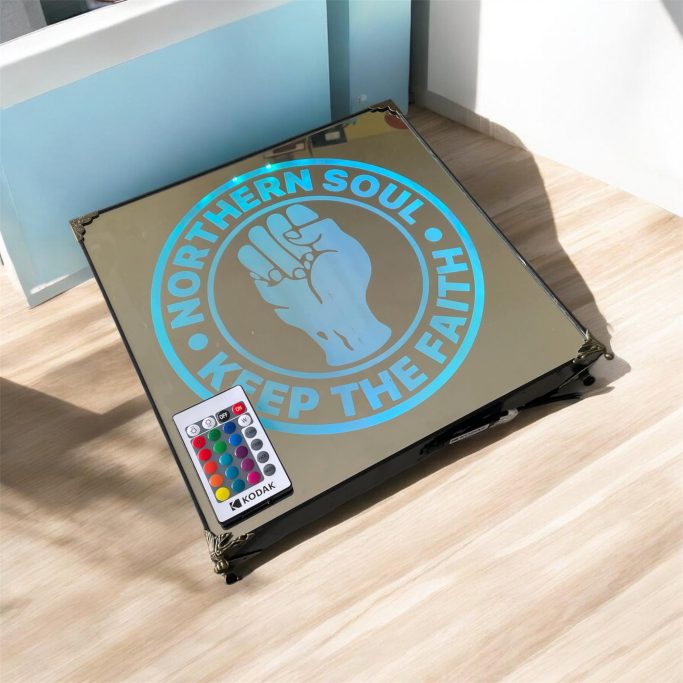 Keep the faith LED illuminated mirror